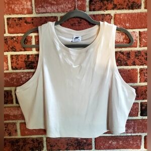 Nike Women's Cream Crop Tank Top